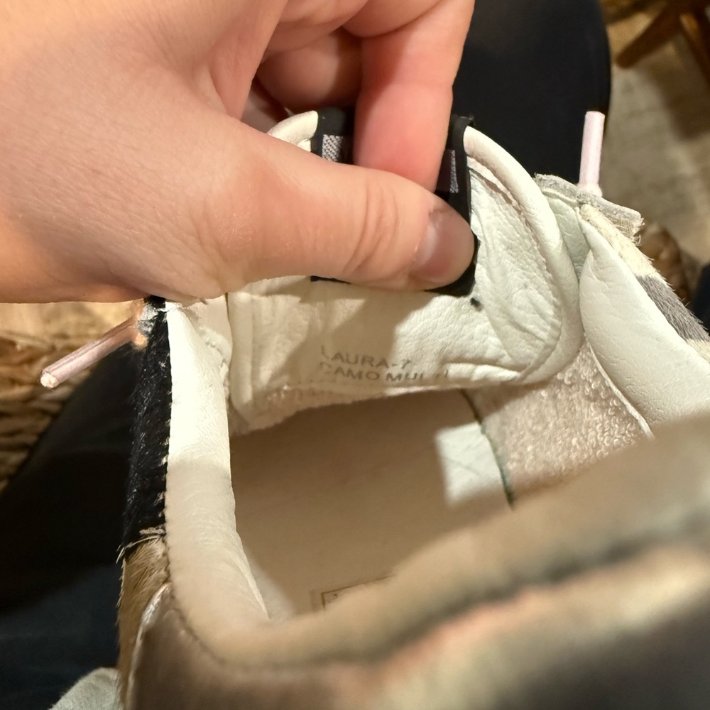 Vintage Havana Leather Laura Camo Glitter Sneakers - Picture 8 of 9